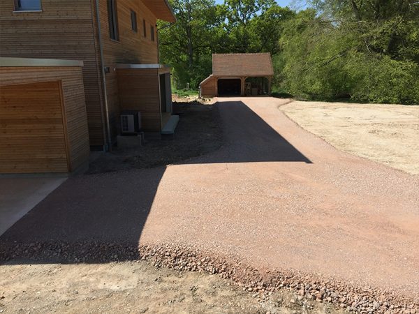 Soil stabilisation house and garage